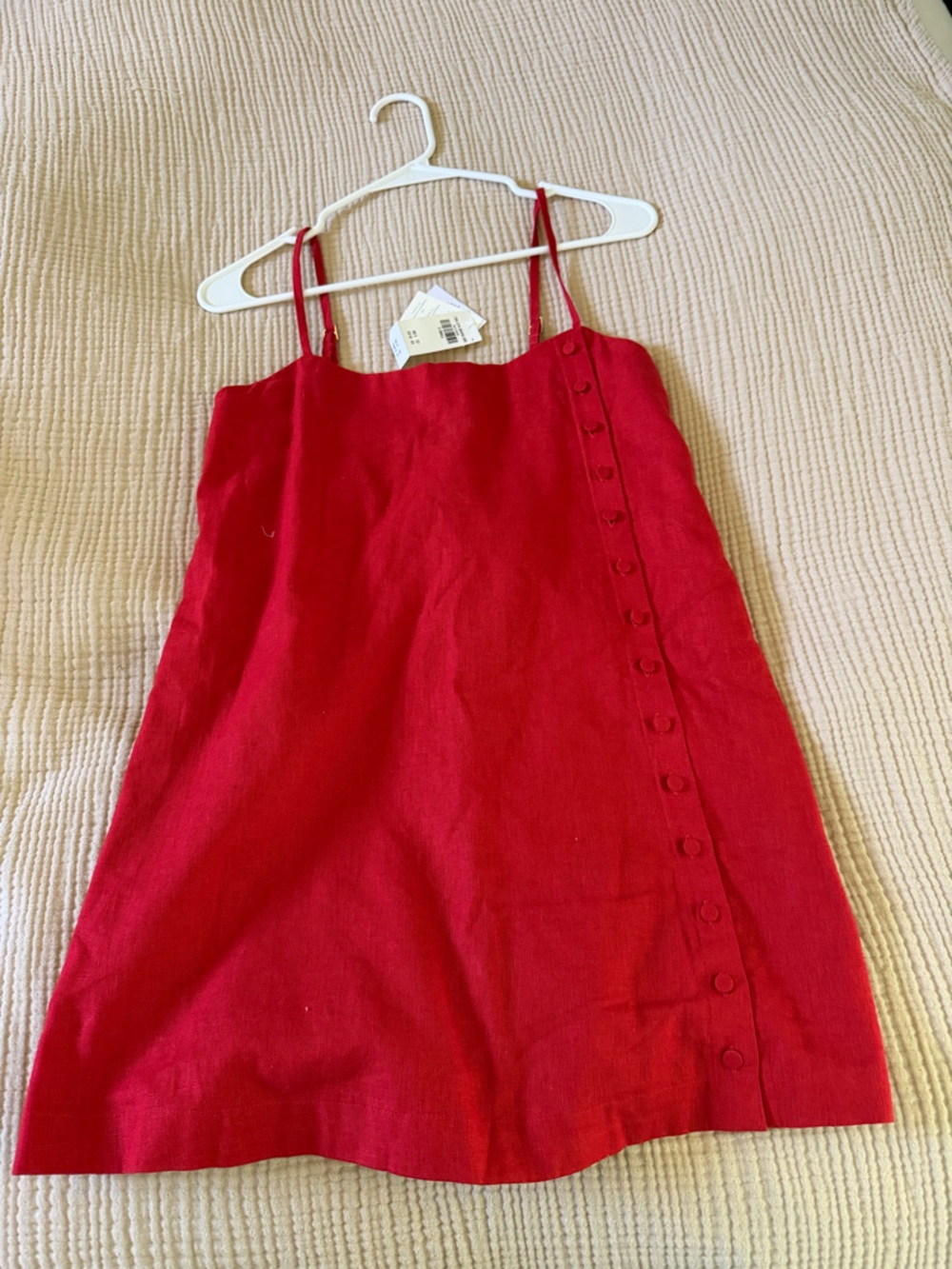 Abercrombie Linen-Blend Button Skort Size XS